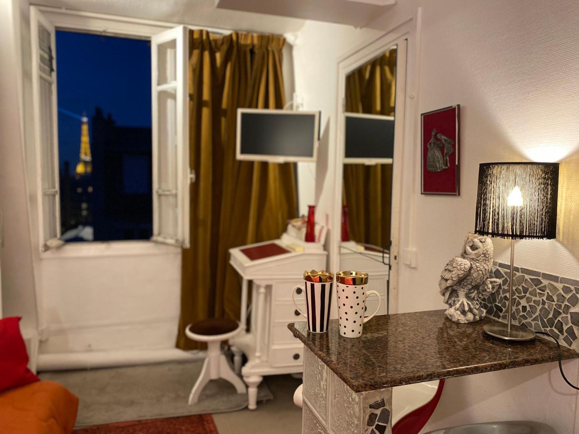 Studio Chic Paris Tour Eiffel Near Eiffel Tower 7Th Floor 외부 사진